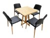 Harper Plywood Cafe Package - Black Chairs