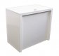 Waterfall Counter with cable tidy, White